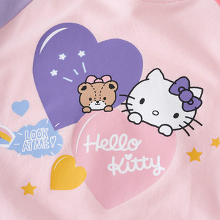 Hello Kitty 凯蒂猫 K251094 女童卫衣 奶油粉色 120cm