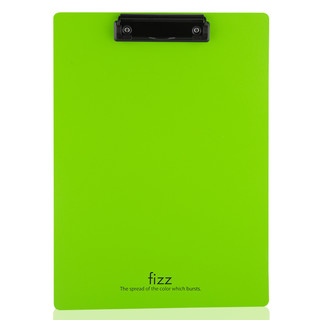 fizz 飞兹 高质感A4加厚PP书写板夹/写字垫板/文件夹板/办公用品 绿色A6383