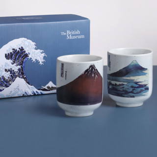 大英博物馆 富岳三十六景系列 茶杯 2个