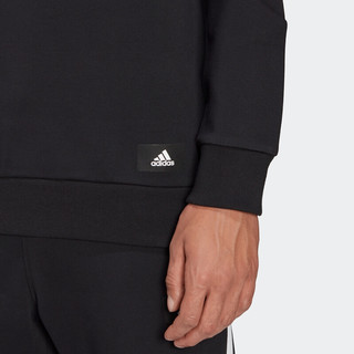 adidas 阿迪达斯 M FI 3S Crew 男子运动卫衣 H46538 黑色 M