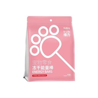 RedDog 红狗 猫狗零食 鸡肉酸奶蔓越莓味冻干能量棒 10支