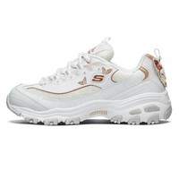 SKECHERS 斯凯奇 D'lites 1.0 女子休闲运动鞋 13170/WTRG 白色/玫瑰金色 37