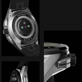 TAG Heuer 泰格豪雅 SBG8A10.BT6219 智能手表 45mm 黑色精钢表壳 黑色橡胶表带 (GPS、心率)