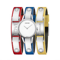 Calvin Klein CK 百变系列石英表多彩撞色手环配手表