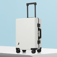 Carany 卡拉羊 时尚复古防刮登机箱全铝框行李箱20寸旅行箱拉杆箱