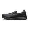 SKECHERS 斯凯奇 WORK系列 男士休闲皮鞋 77157 黑色 41.5