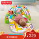  Fisher-Price 婴幼儿宝宝豪华升级版音乐钢琴缤纷健身架器 安抚哄睡儿童玩具FWT06　