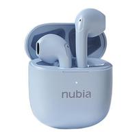 nubia 努比亚 BH4008 半入耳式真无线动圈蓝牙耳机 蓝色+绿色硅胶保护套