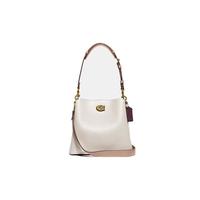 COACH 蔻驰 WILLOW系列 女士拼色旋锁包 C3766 白垩彩 中号