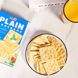 meiji明治无蔗糖苏打饼干原味104g