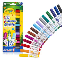 Crayola 绘儿乐 58-8703 短杆粗头水彩笔 16色