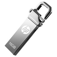 HP 惠普 v250w USB 2.0 U盘 金属黑 16GB USB-A