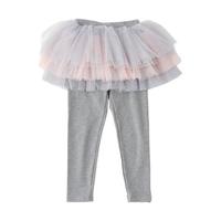 ALL BLU 幼岚 BG08C3081 女童一体纱裙打底裤 浅灰岩 120cm