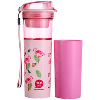 Tupperware 特百惠 塑料杯 380ml 盛夏火烈鸟