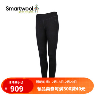 Smartwool 女士美利奴250系列 防寒保暖羊毛长裤 功能内衣8809 黑色 S（欧码偏大）