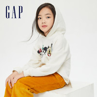 Gap 盖璞 女童抓绒连帽衫