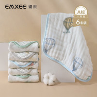 EMXEE 嫚熙 宝宝口水巾 6条装