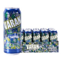 VARAN 巨蜥 特价西班牙原装进口啤酒巨蜥黄啤酒 巨蜥拉格黄啤500ml*24听