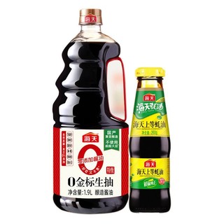 海天 生抽蚝油组合装 1.9L+260g（0金标生抽1.9L+上等蚝油260g）