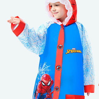 Disney 迪士尼 儿童雨衣 经典款 蓝红蜘蛛侠 S