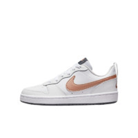 NIKE 耐克 COURT BOROUGH LOW 2(GS) 儿童休闲运动鞋 BQ5448-116 白色/金色 36码