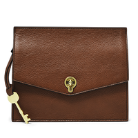 FOSSIL STEVIE系列 女士单肩信封包 ZB7882200 棕色 中号