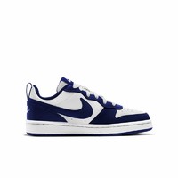 NIKE 耐克 COURT BOROUGH LOW 2(GS) 儿童休闲运动鞋 BQ5448-107 白蓝/黑曜石 38.5码