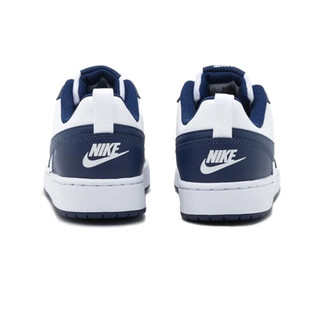 NIKE 耐克 COURT BOROUGH LOW 2(GS) 儿童休闲运动鞋 BQ5448-107 白蓝/黑曜石 38.5码