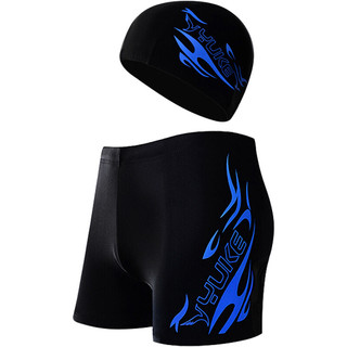 YUKE 羽克 男子游泳套装 蓝色 XL 200度 五件套