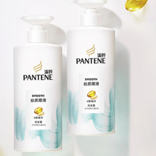 PANTENE 潘婷 洗护套装 (丝质顺滑洗发露500ml*2+3分钟奇迹多效修护精华霜70ml)