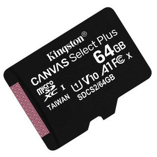 Kingston 金士顿 SDCS2/64GB Micro-SD存储卡 64GB（UHS-I、V10、U1、A1）