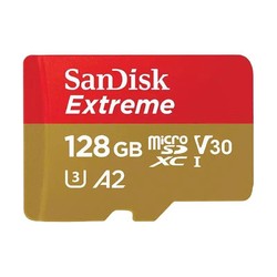 SanDisk 闪迪 128GB TF（MicroSD）内存卡 U3 V30 4K A2 兼容运动相机和无人机存储卡 读速高达190MB/s