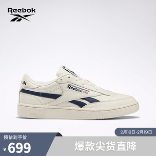 Reebok 锐步 Club C Revenge Mu 中性运动板鞋 DV9650 粉色/白色/藏青色 39