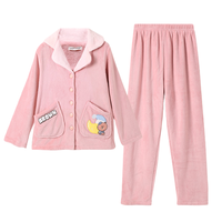 FENTENG 芬腾 X line friends 女士珊瑚绒家居服套装 I98141767