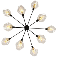 OPPLE 欧普照明 朵拉系列 圆形吊灯 典雅黑 10头