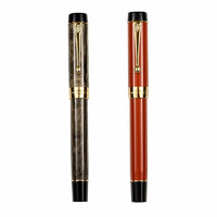 JINHAO SAFE 金豪 钢笔 世纪系列 100 棕红色 F尖 礼盒装