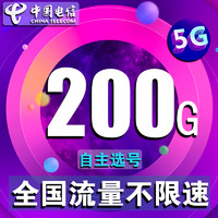 中国电信 0.01元50G免费用半年，可销号，电信流量卡全国通用流量