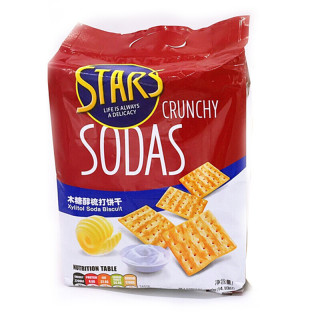 starsfoods众星木糖醇梳打饼干400g