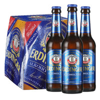 爱尔丁格 德国原装进口爱尔丁格ERDINGER瓶装小麦啤酒无醇啤酒330ml*12瓶