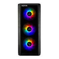 KOTIN 京天 战魂 组装电脑 （黑色、480GB SSD、酷睿i5-10400F、RX 6500XT 4G、16GB)