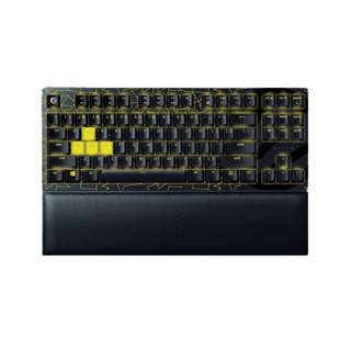 RAZER 雷蛇 猎魂光蛛 V2 竞技版 ESL特别版 87键 有线机械键盘 黑色 雷蛇光轴 RGB