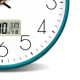 POLARIS 北极星 经典创意挂钟 翡翠绿 10英寸 日历款