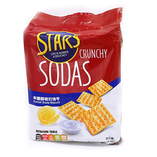 STARS foods 众星 梳打饼干组合装 3口味 400g*3袋（奶盐+咸蛋黄味+木糖醇）