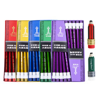 CHUNGHWA 中华牌 6615 六角杆铅笔 红20蓝20黄20绿20紫20 HB 100支装+经典铅笔造型橡皮 2块装