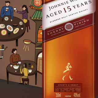 JOHNNIE WALKER 尊尼获加 雪莉版 15年 威士忌 40%vol 350ml 礼盒装