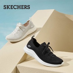 SKECHERS 斯凯奇 夏季新款女鞋轻便透气一脚蹬袜套休闲运动鞋13356