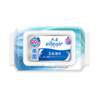 elleair 大王爱璐儿 卫生湿巾 60片*2包