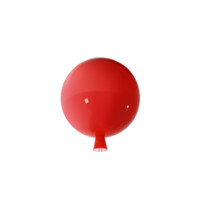 设计师的灯 彩色气球吸顶灯灯罩 红色 20cm