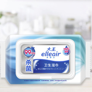 elleair 大王爱璐儿 卫生湿巾 60片*2包