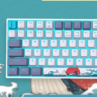 SKYLOONG 普通版 96键 有线机械键盘 珊瑚海 国产红轴 RGB